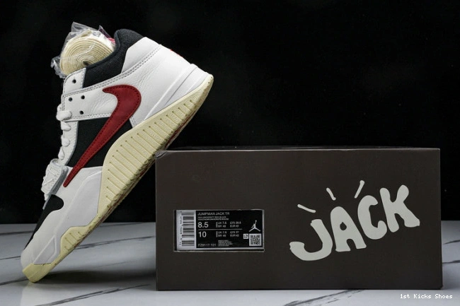 1st Kicks UrbanStyle Jordan Red Scott 734 x Jack FZ8117- TR Travis University Jumpman 1110